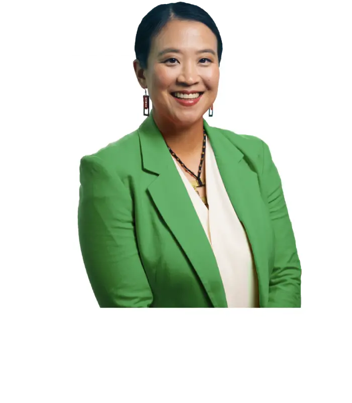 Charlyn Ho, founder and CEO of Rikka Law, representing the firm's integrated legal engineering services for technology companies
