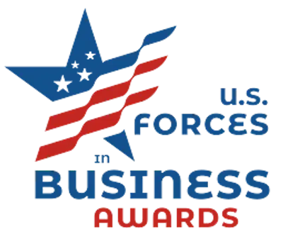 U.S. Forces in Business Awards logo recognizing Rikka Law founder Charlyn Ho